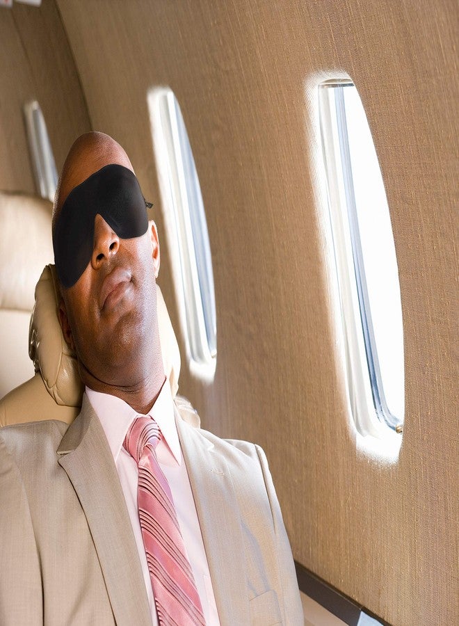Bucky 40 Blinks No Pressure Solid Eye Mask for Sleep & Travel, Black, One Size - Image 4